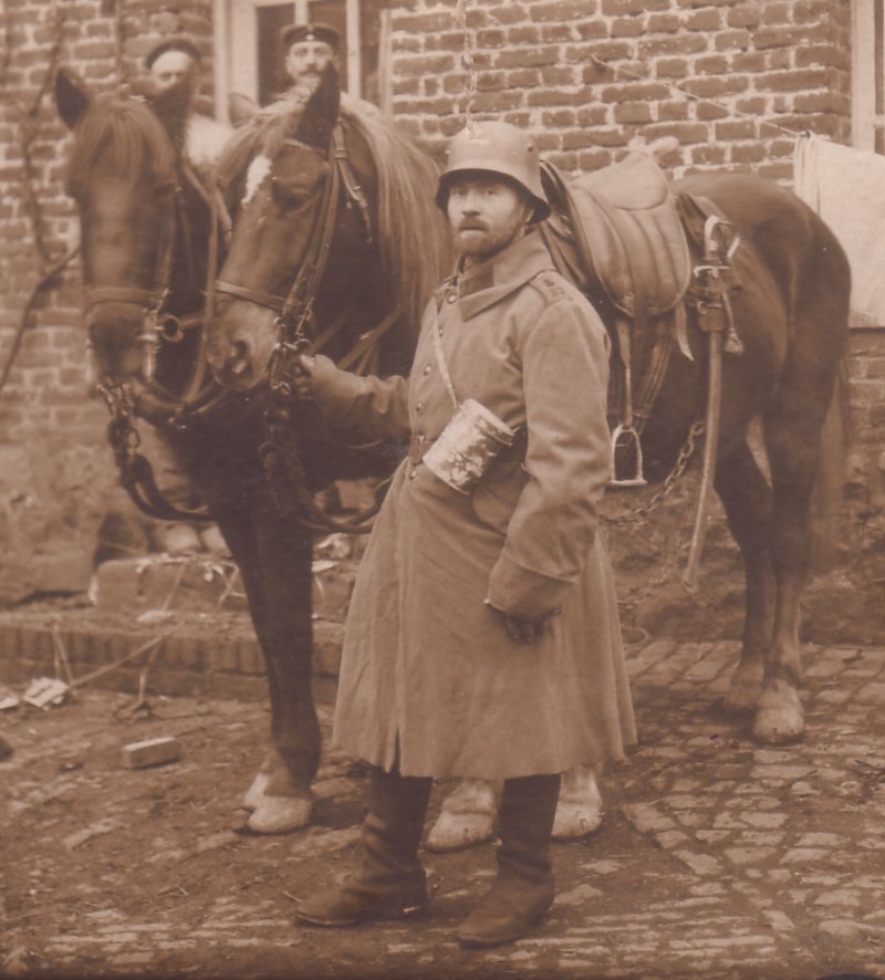German Artillery Mun. Kol. Number 459 soldier with horses