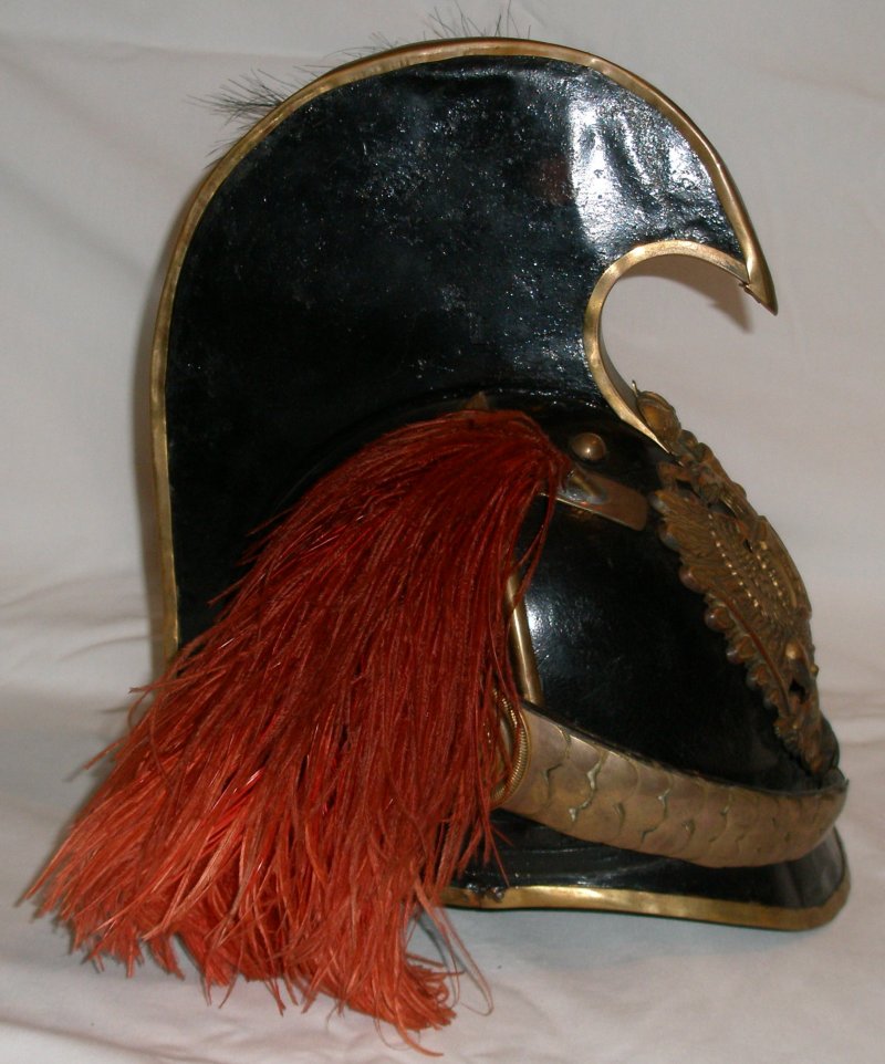 KuK, Dragoon, EM helmet with unusual red plume