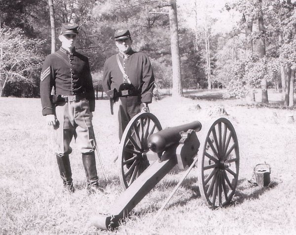 Ralph and Leon Lovett with Woodruff Gun 