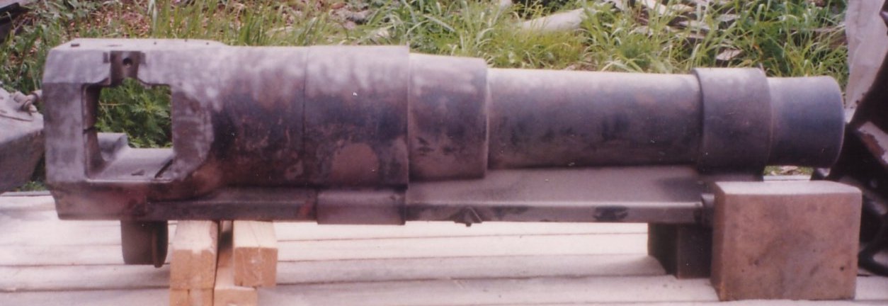 15cm sFH 02 barrel & Breechring after sandblasting